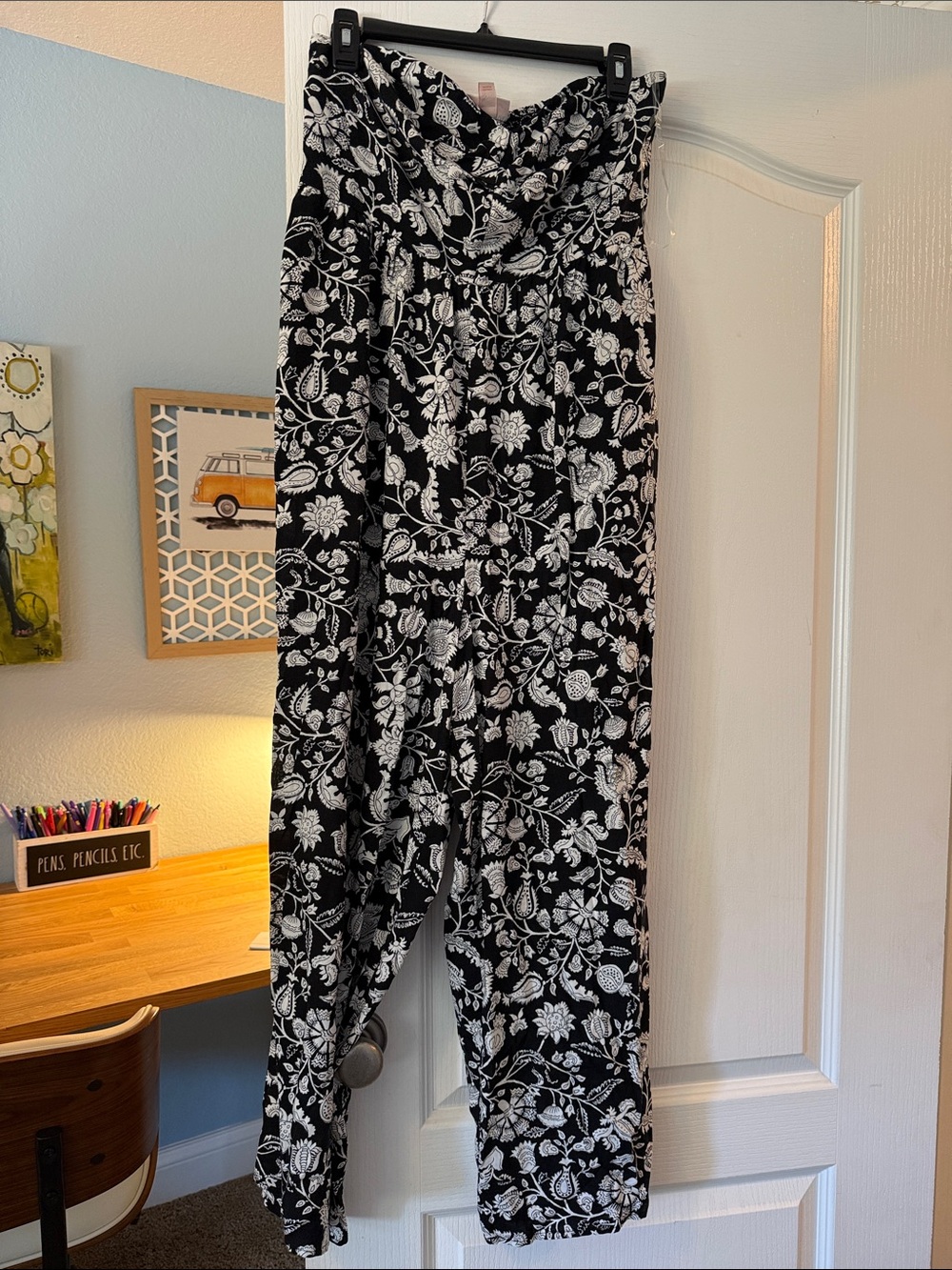 Knox Rose Black and White Floral Strapless Jumpsuit